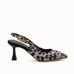 Loventino Ysalaela Kadın Arkası Açık Sivri Burun Stiletto 0012700 Ten Leopar - Her ortamda göz alıcı bir şıklık.