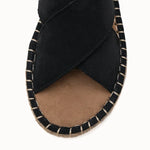 Detaylı işçiliğe sahip Loventino Elinthion Kadın Sandalet 00122302 Siyah, lüks moda tutkunları için ideal seçim.