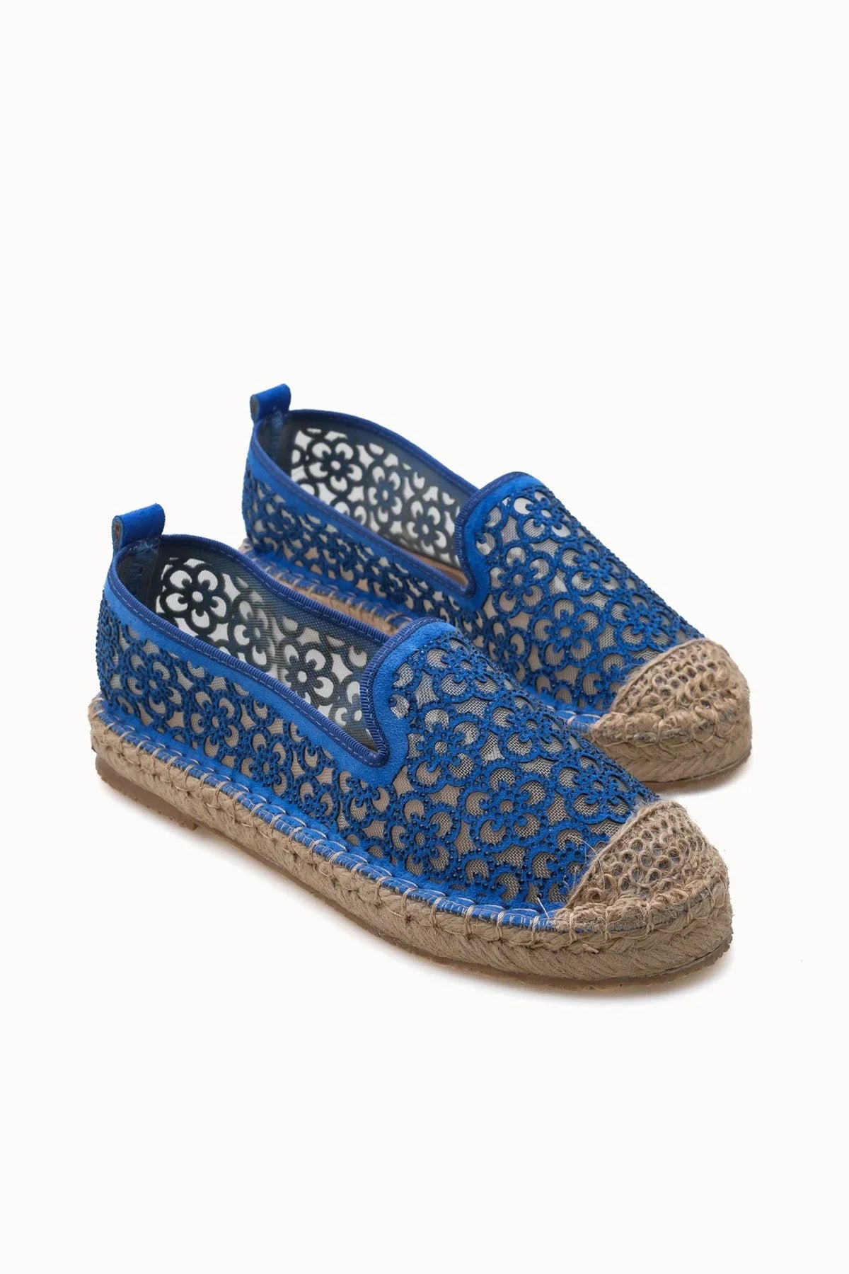 Loventino Jehyeth Kadın Espadril 00128 Mavi - Lüks mavi kadın espadril, rahat ve şık tasarım ile yaz modasının vazgeçilmezi.