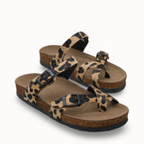 Loventino Jessinesra Kadın Parmak Arası Terlik 0012501 Leopar - Şık ve konforlu tasarımıyla yaz aylarında mükemmel bir seçenek. Vegan deri ve ortopedik taban ile günlük kullanım için ideal.