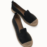 Loventino Giselnesia Kadın Espadril 00123 Siyah, zarif detaylarıyla göz alıcı bir ayakkabı.