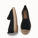 Loventino Giselnesia Kadın Espadril 00123 Siyah, yaz aylarının vazgeçilmezi lüks espadril.