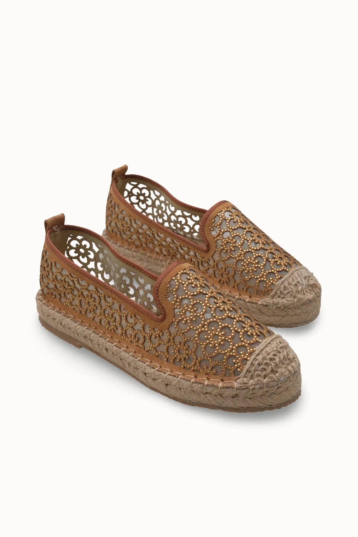 Loventino Jehyeth Kadın Espadril 00128 Taba - Lüks tasarım, rahatlık ve şıklığı bir araya getiren zarif espadril.