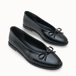 Riccon Loventino Kadın Babet 001296 Siyah Cilt - Şık ve zarif tasarımıyla dikkat çeken kadın ayakkabısı.