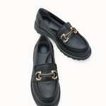 Riccon Loventino Kadın Loafer 0012551 Siyah, kaliteli malzemeleriyle günlük kullanım için ideal bir seçenek.