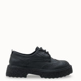 Loventino Oknyrth Kadın Bağcıklı Loafer 00121990 Siyah Cilt - Zarif görünüm ve modern çizgileriyle her ortamda dikkat çeken kadın loafer.