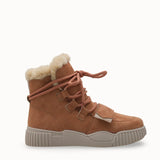 Detaylı görünüm: Riccon Loventino Pyriseth Kadın İçi Kürklü Sneaker Bot 0012711 Taba Süet, şık ve modern stil.