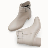 Loventino Iohdris Kadın Bot 0012604 Ten Cilt, şık tasarımı ve kaliteli deri yapısıyla lüks bir görünüm sunmaktadır.