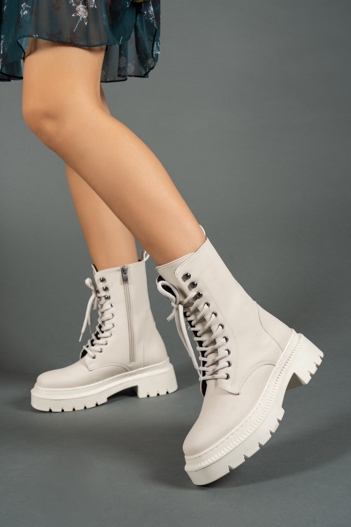 Riccon Kadın Fermuarlı Bot 0012299