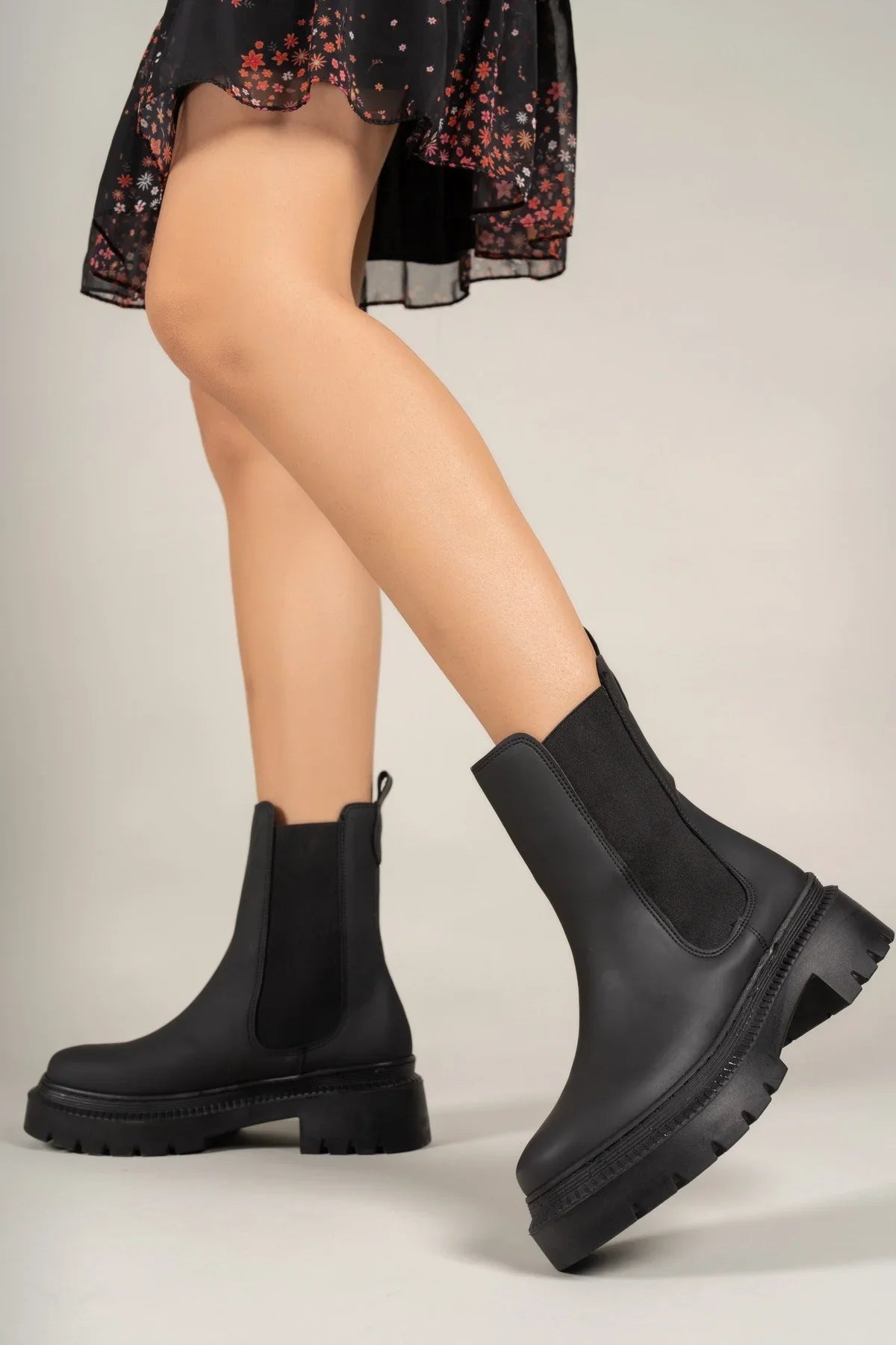 Riccon Kadın Bot 0012213 Mat Siyah