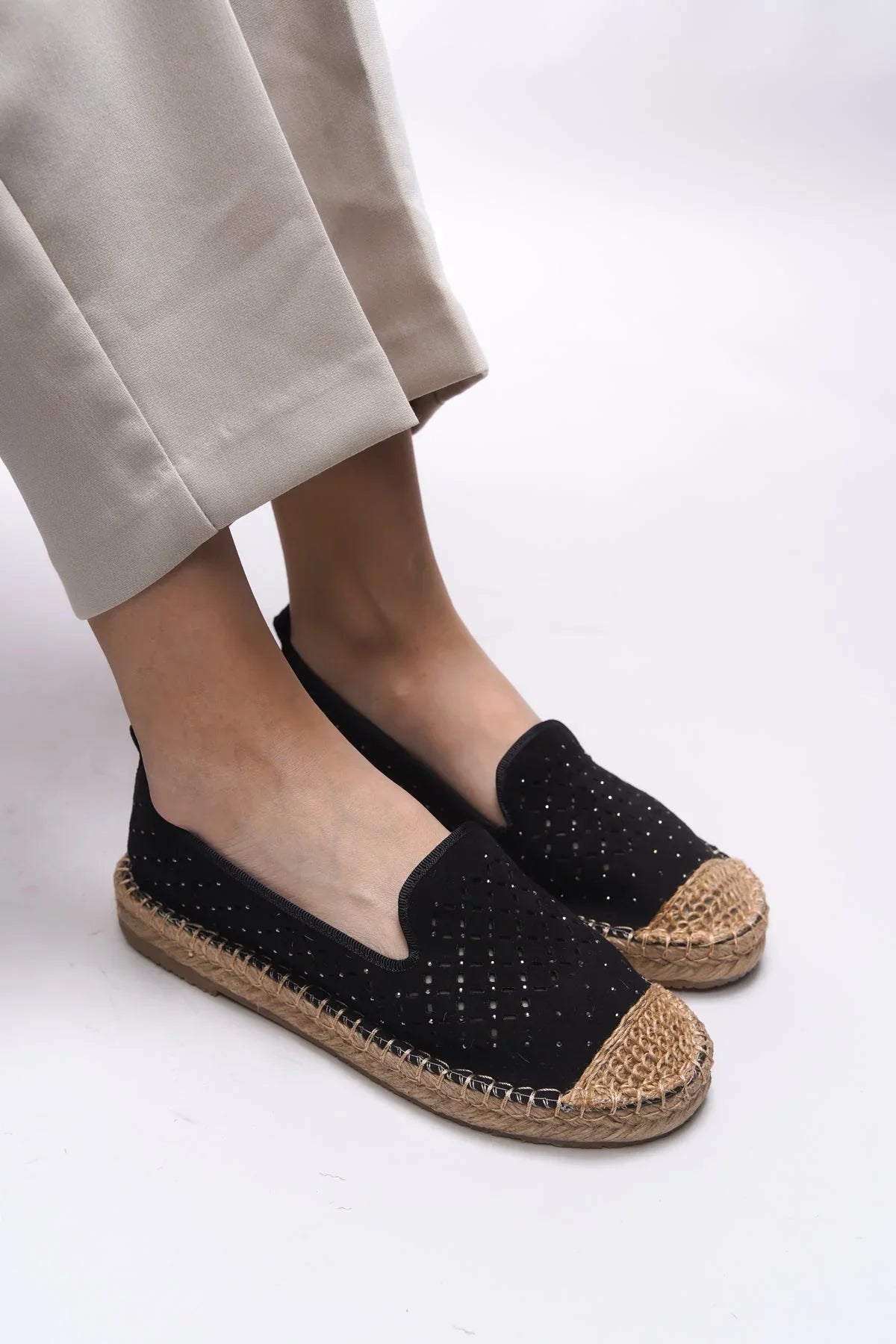 Loventino Iohnalyn Kadın Espadril 00121 Siyah