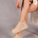 Riccon Kadın Sneaker 0012255 Nude