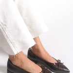 Riccon Kadın Sivri Burun Babet 0012502 Kahverengi Cilt