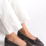 Riccon Kadın Sivri Burun Babet 0012502 Kahverengi Cilt