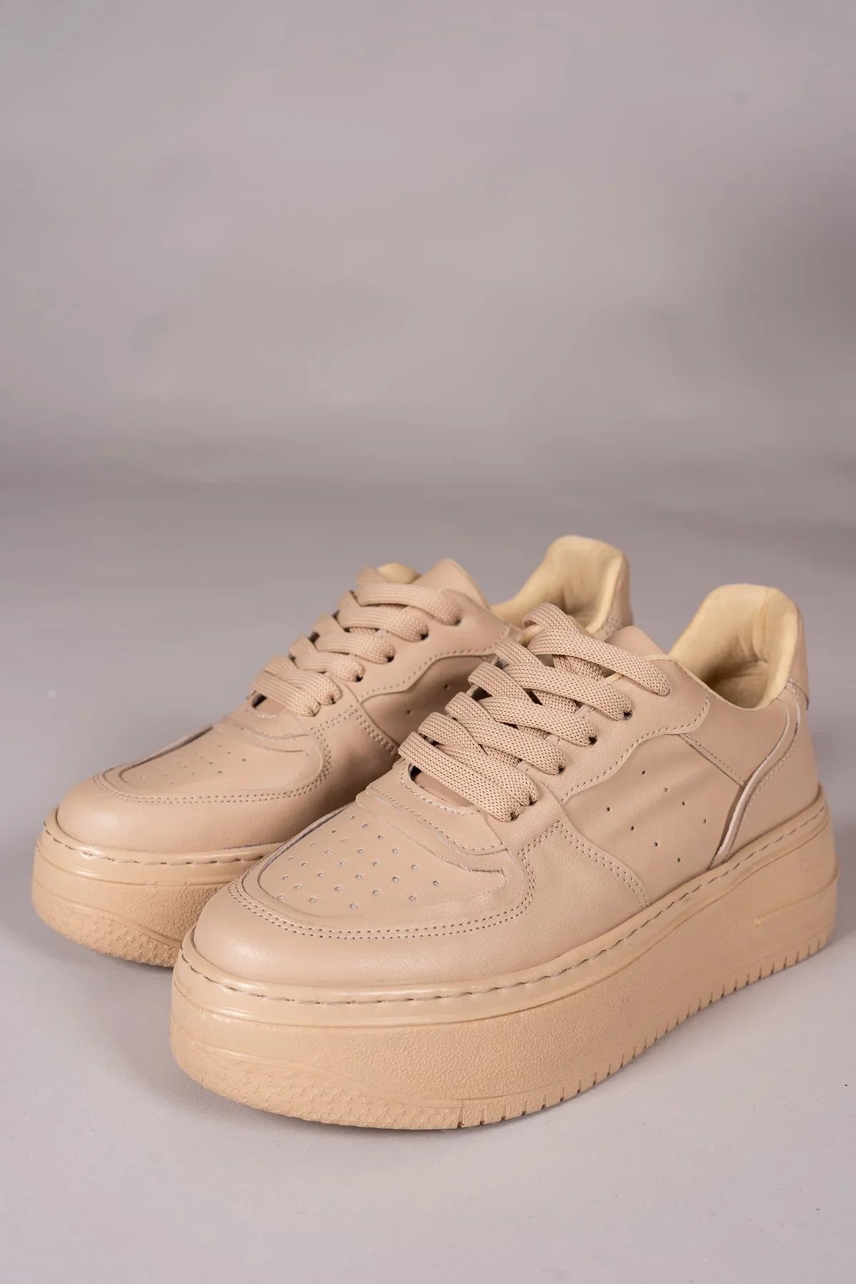 Riccon Kadın Sneaker 0012255 Nude