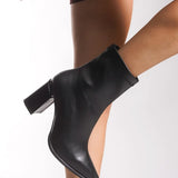 Riccon Kadın Sivri Burun Streç Bot 0012080 Siyah