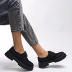 Riccon Oknyrth Kadın Bağcıklı Loafer 00121990 Siyah Süet