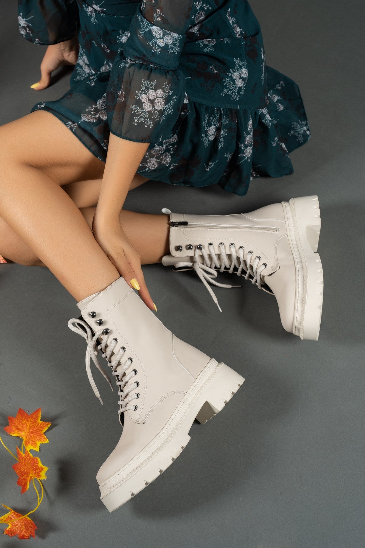 Riccon Kadın Fermuarlı Bot 0012299