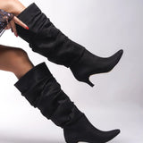 Loventino Jenfarrel Kadın Körüklü Çizme 00126000 Siyah Süet