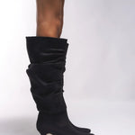 Loventino Jenfarrel Kadın Körüklü Çizme 00126000 Siyah Süet