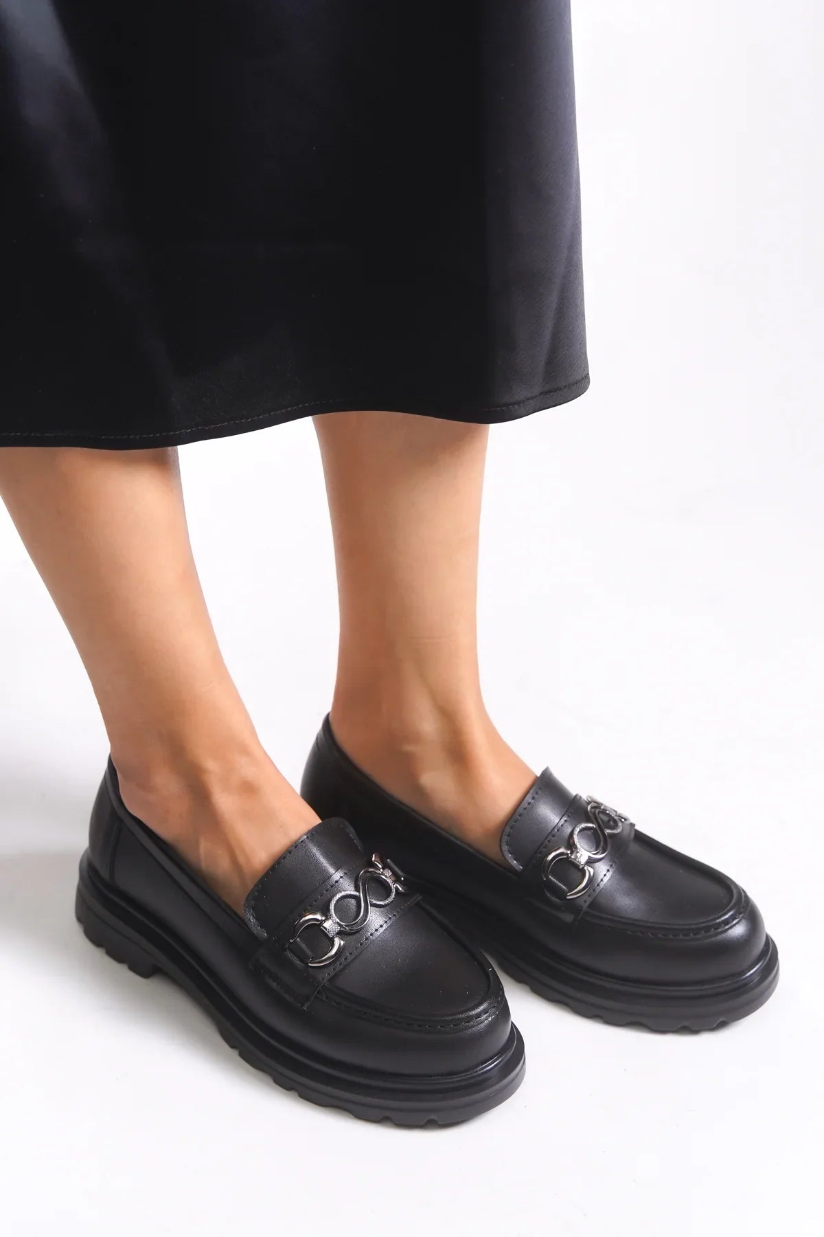 Riccon Kadın Loafer 0012558 Siyah