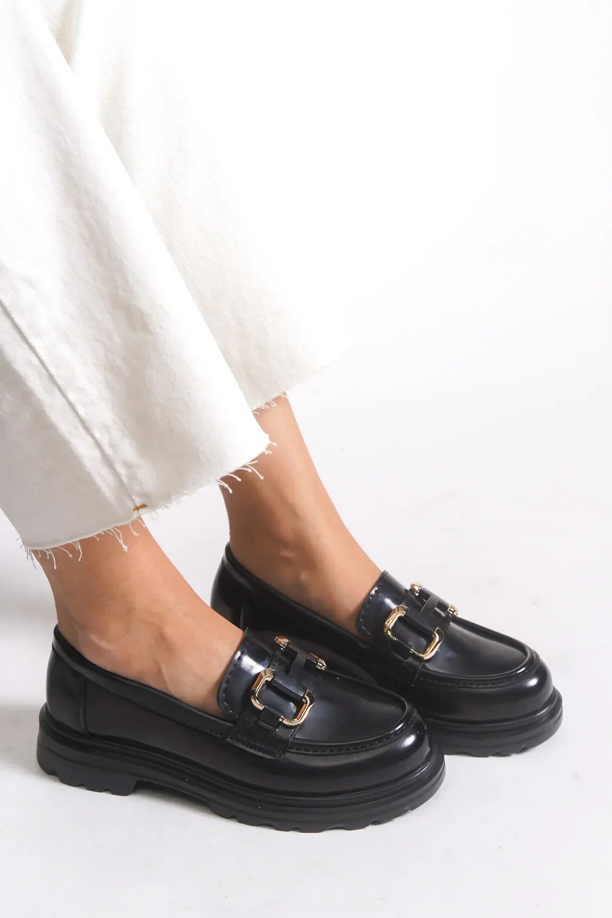 Riccon Kadın Loafer 0012510 Siyah