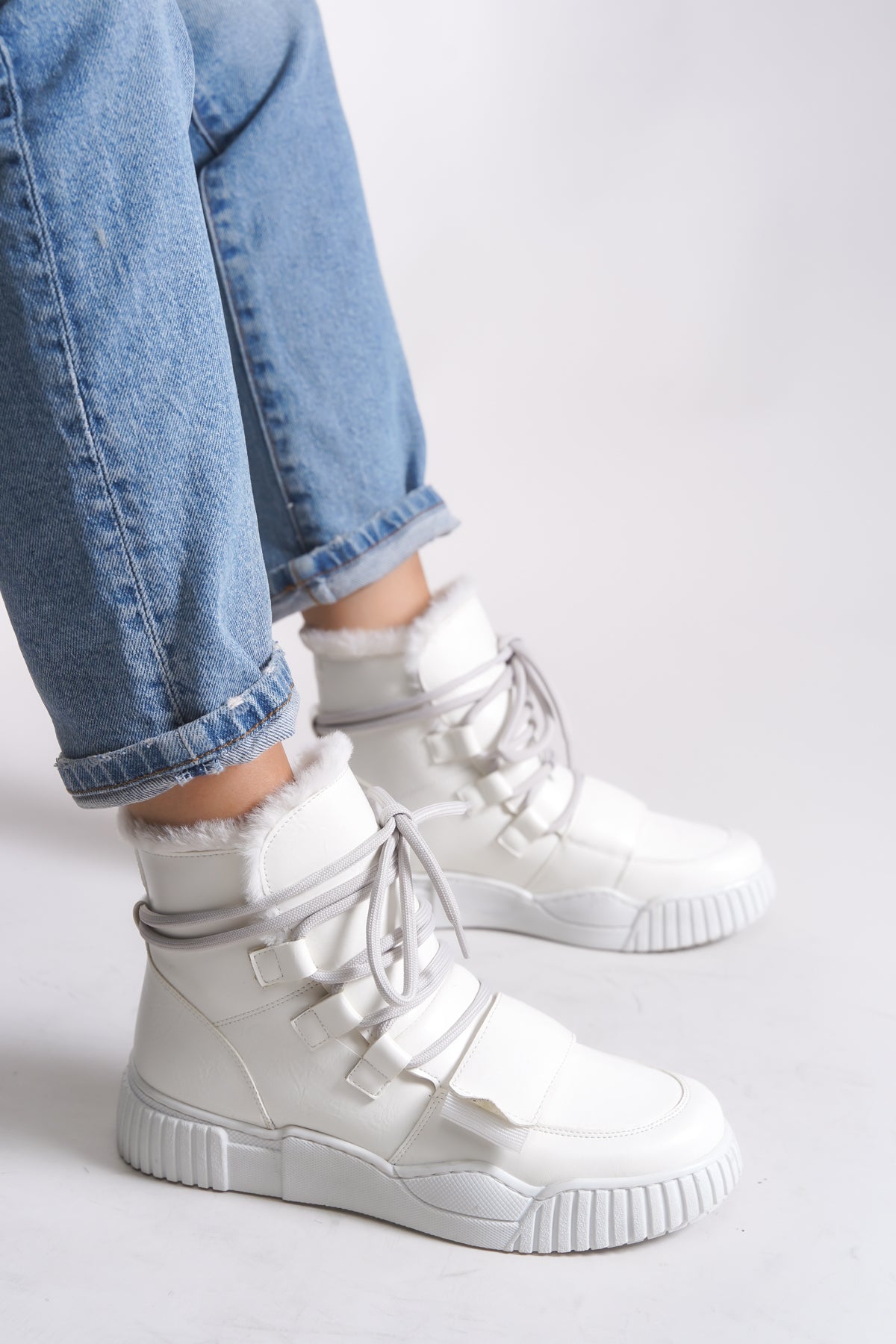 Riccon Pyriseth Kadın İçi Kürklü Sneaker Bot 0012711