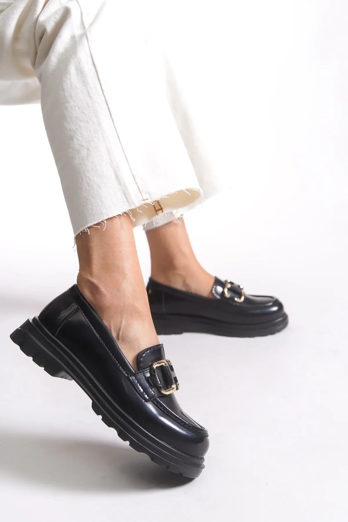 Riccon Kadın Loafer 0012510 Siyah