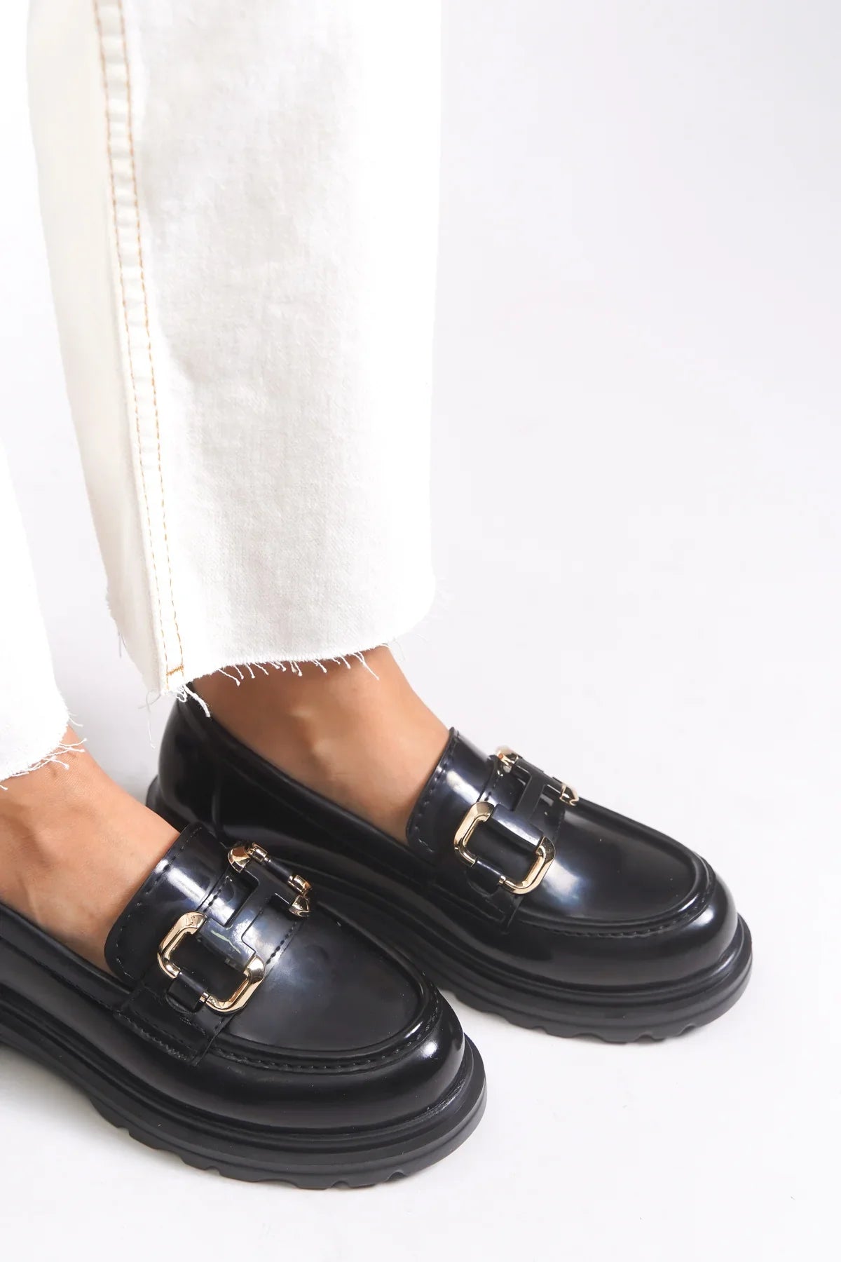 Riccon Kadın Loafer 0012510 Siyah
