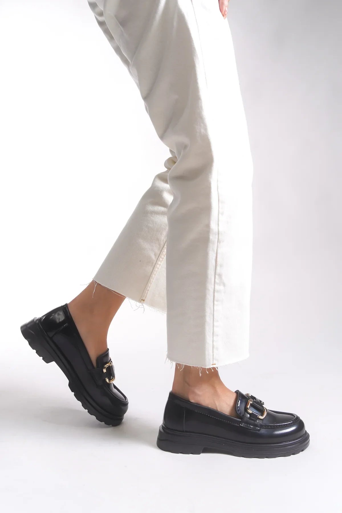 Riccon Kadın Loafer 0012510 Siyah