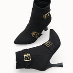 Riccon Olytheris Kadın Topuklu Sivri Burun Bot 00128505