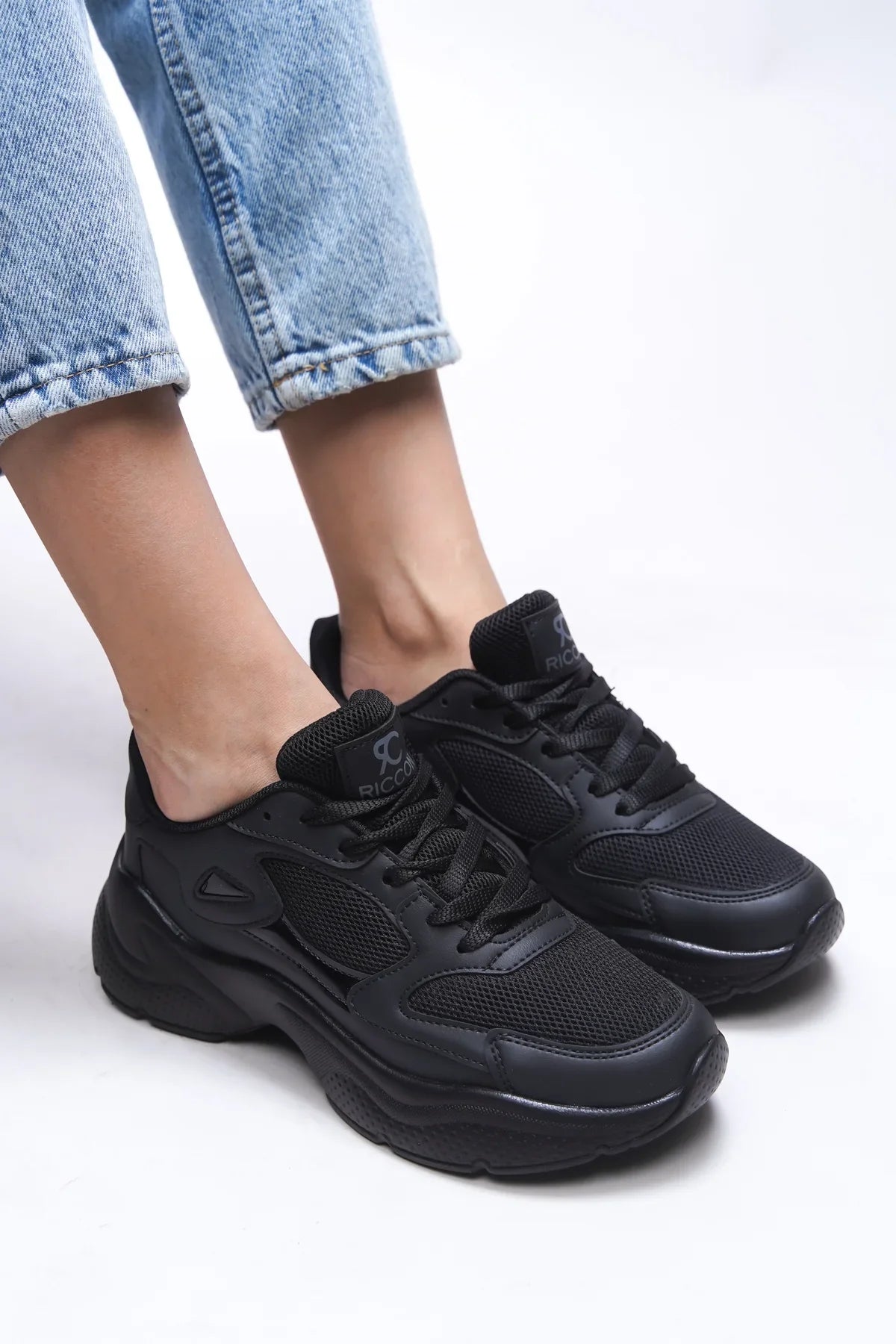 Riccon Kadın Sneaker 0012152 Siyah Siyah