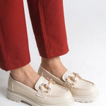 Riccon Kadın Loafer 0012557 Bej