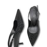 Riccon Kadın Sivri Burunlu Arkası Açık İnce Topuklu Ayakkabı 0012200