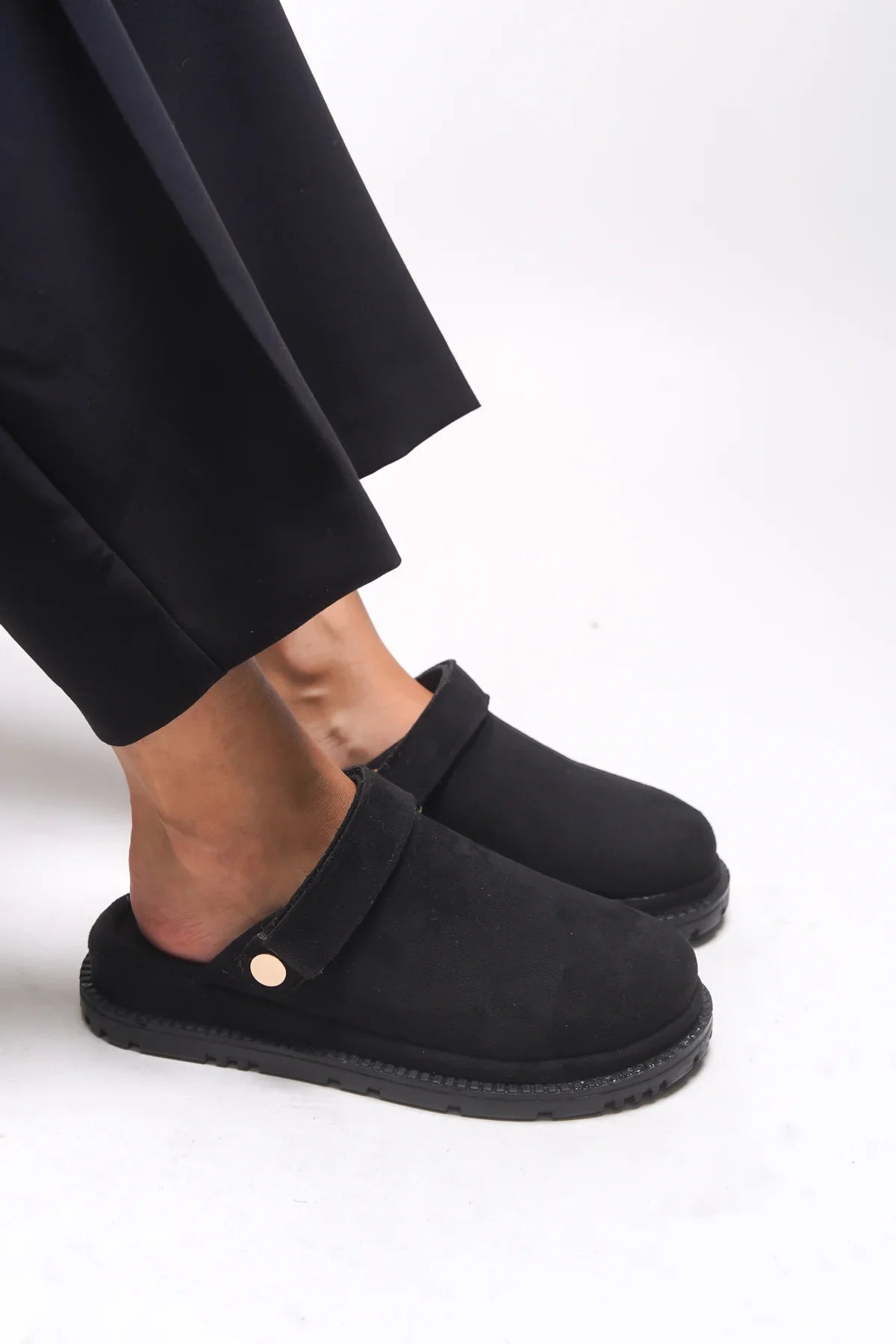 Riccon Everqinor İçi Kürklü Kadın Terlik 0012999 Siyah