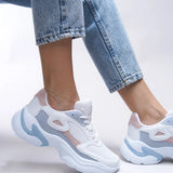 Riccon Kadın Sneaker 0012152 Beyaz Pudra Mavi