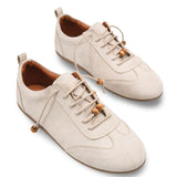 Riccon Kadın Sneaker 001262 Bej Süet