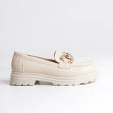 Riccon Kadın Loafer 0012557 Bej