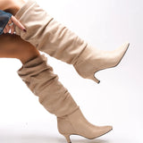 Loventino Jenfarrel Kadın Körüklü Çizme 00126000 Bej Süet