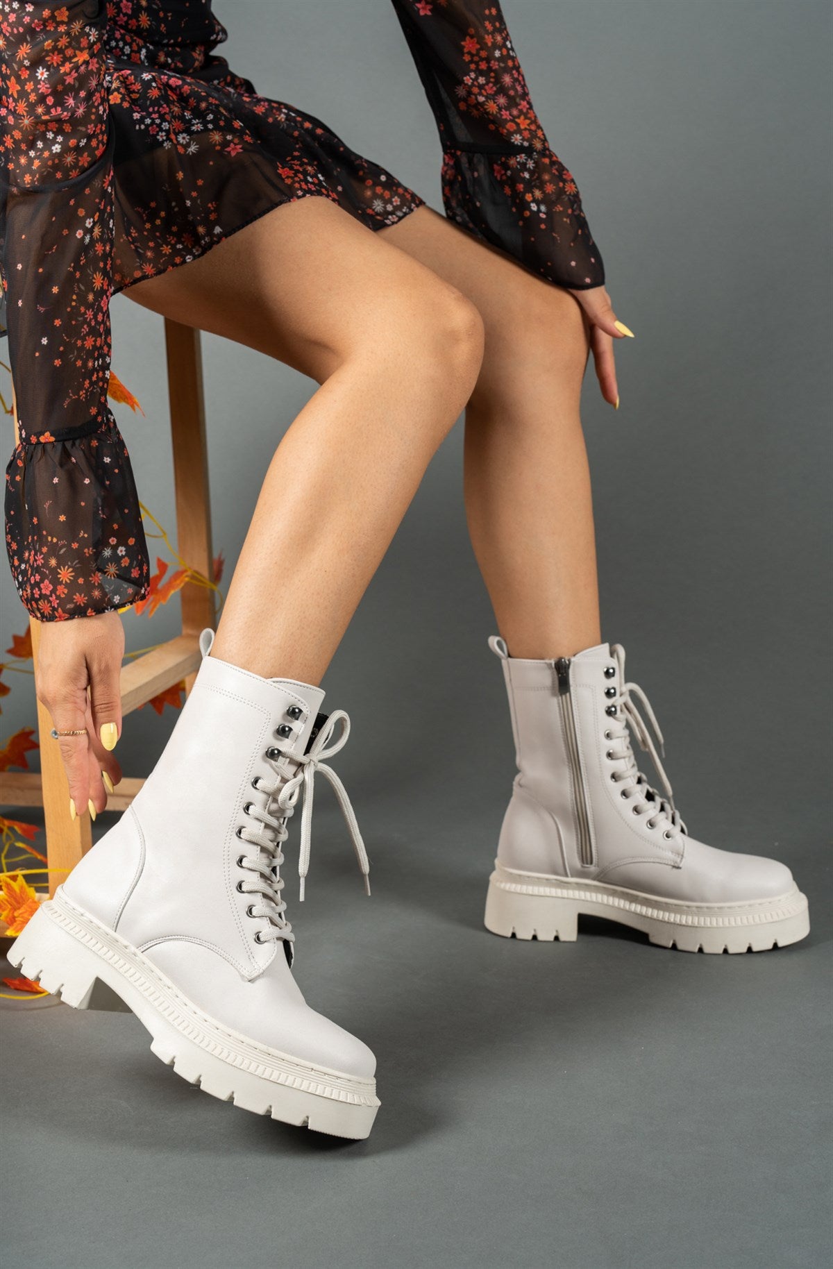 Riccon Kadın Fermuarlı Bot 0012299