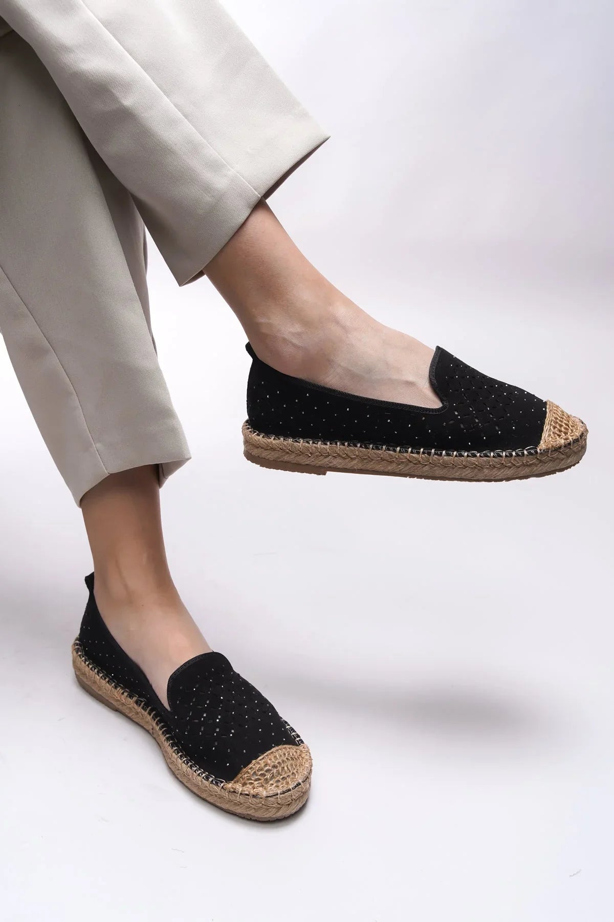 Loventino Iohnalyn Kadın Espadril 00121 Siyah