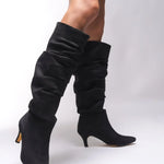 Loventino Jenfarrel Kadın Körüklü Çizme 00126000 Siyah Süet