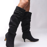 Loventino Jenfarrel Kadın Körüklü Çizme 00126000 Siyah Süet