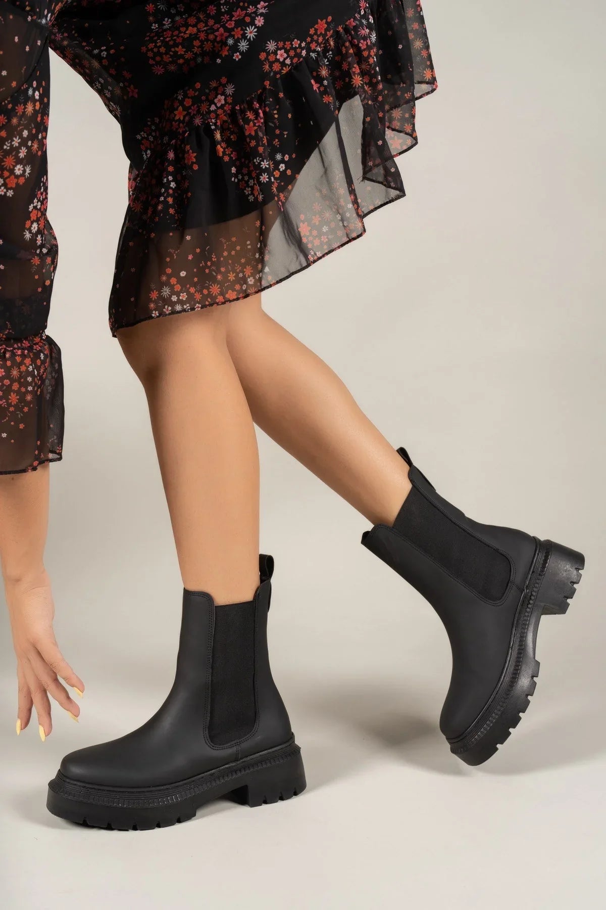 Riccon Kadın Bot 0012213 Mat Siyah