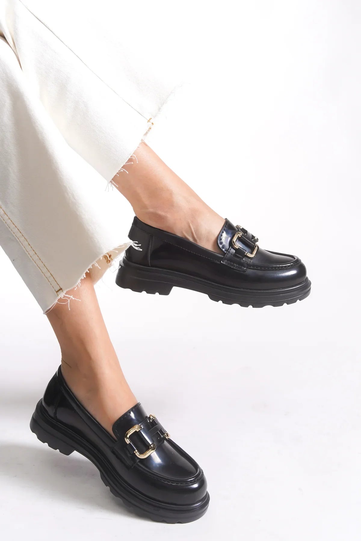 Riccon Kadın Loafer 0012510 Siyah