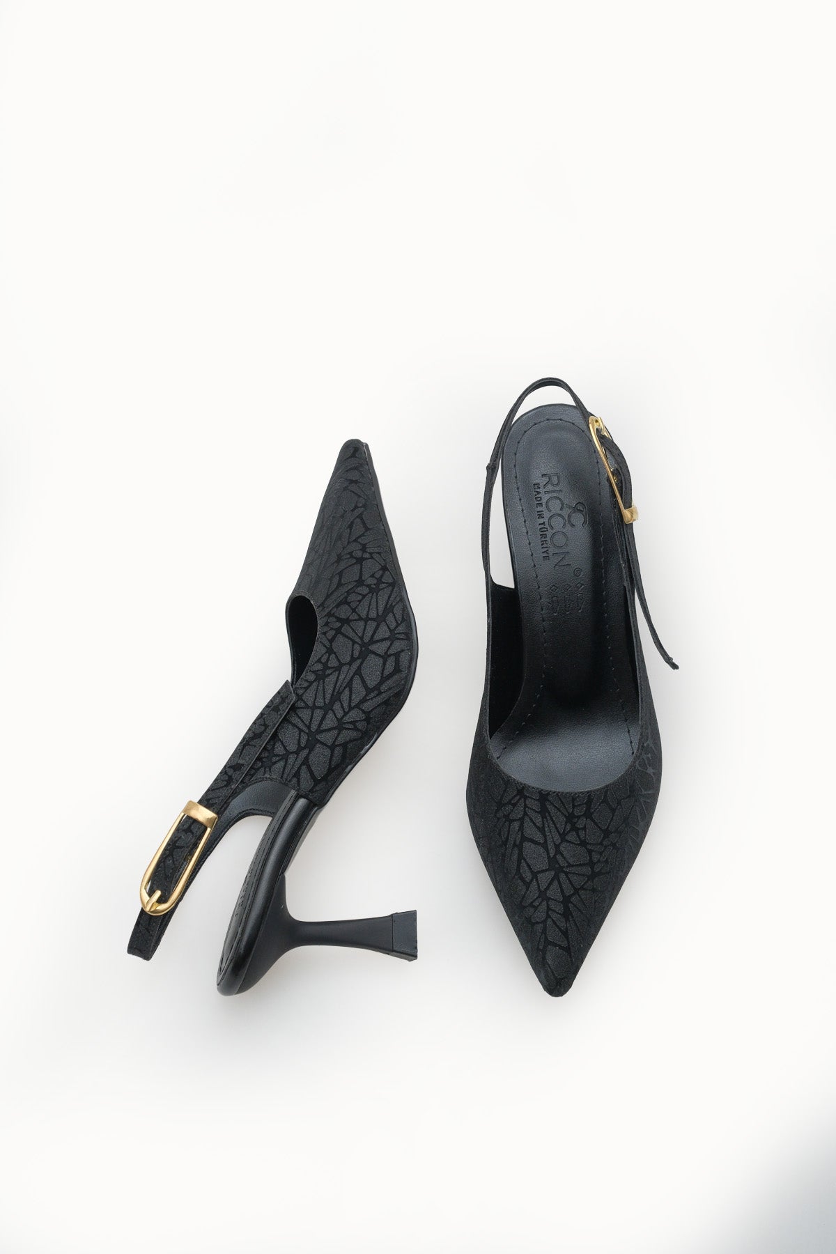 Riccon Ysalaela Kadın Arkası Açık Sivri Burun Stiletto 0012700