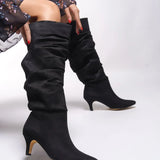 Loventino Jenfarrel Kadın Körüklü Çizme 00126000 Siyah Süet