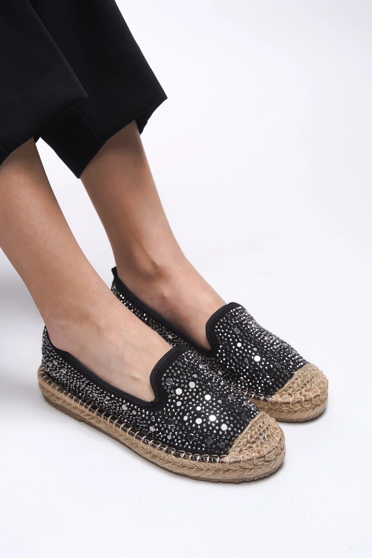 Loventino Elysrue Kadın Espadril 001210 Siyah