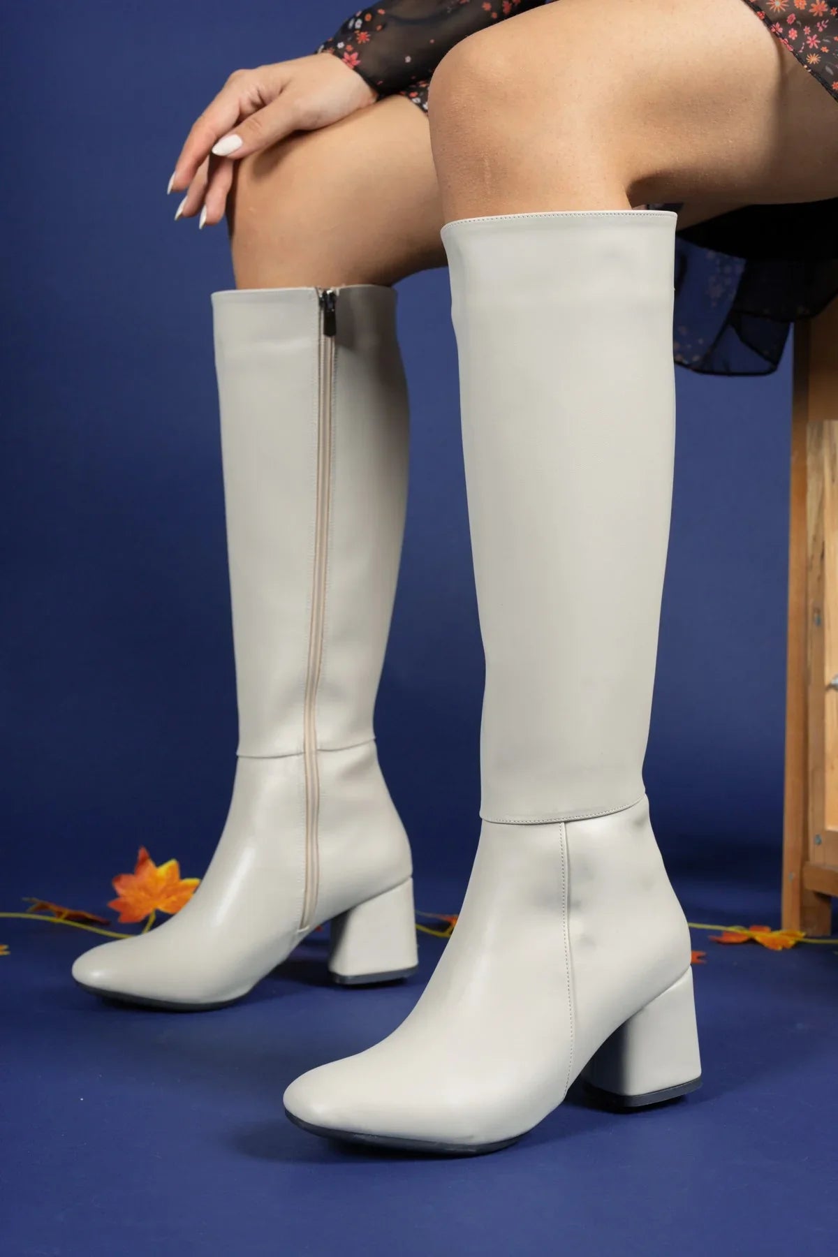 Riccon Kadın Çizme 0012815Y Bej Cilt